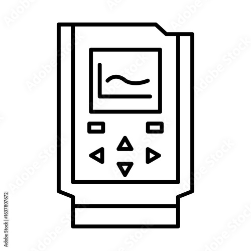 Electric motor inverter icon