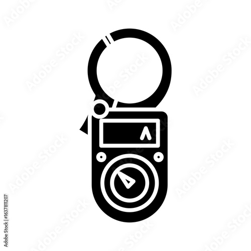 Clamp ampere meter icon
