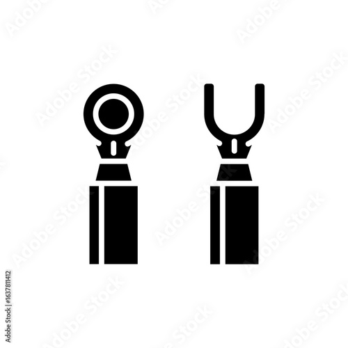 Terminal crimp connector icon
