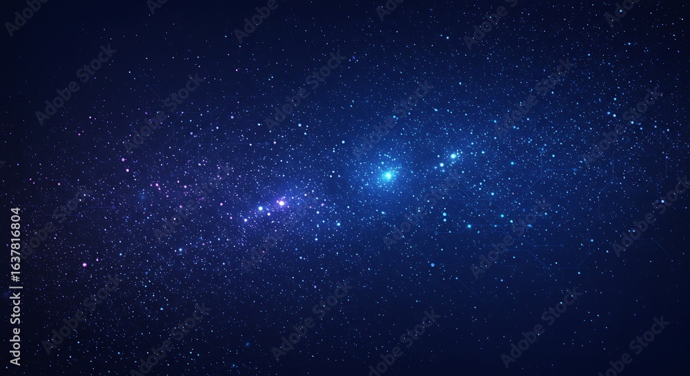 Fototapeta premium Starry Night Sky with Bright Constellation