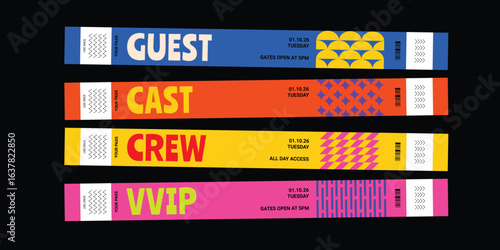 Festival and Event Access Wristband Collection