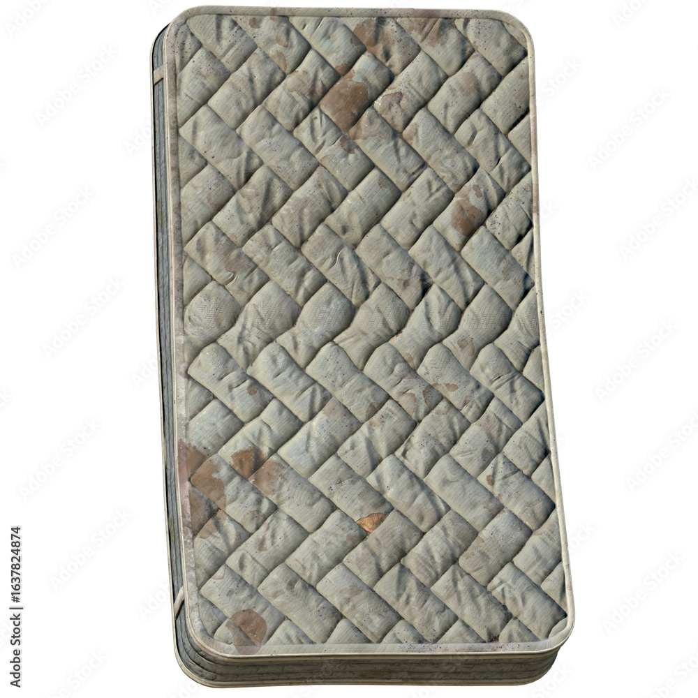 Fototapeta premium Old spring bed mattress