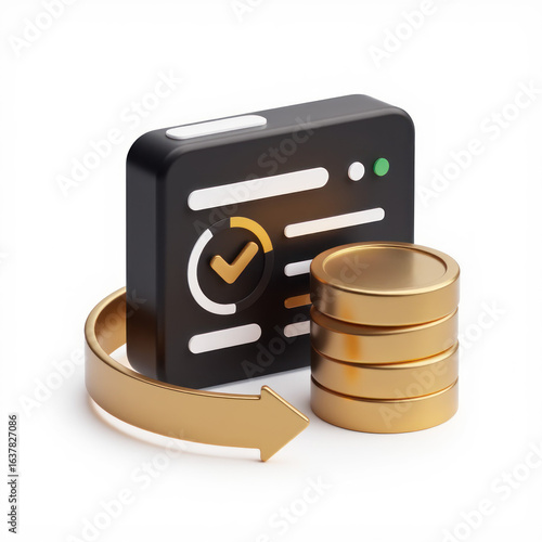 Modern Financial Institution Icon