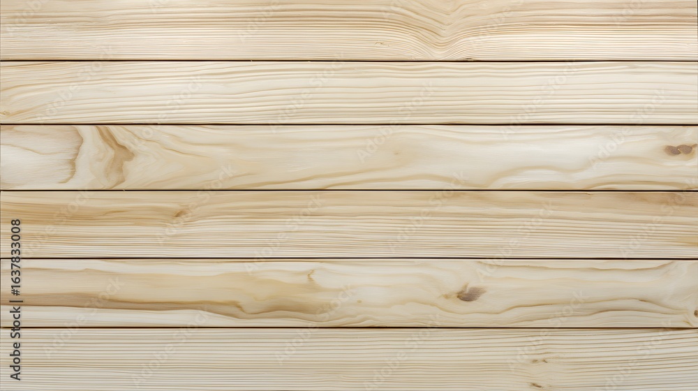 Fototapeta premium Close-up view of light beige wooden planks.