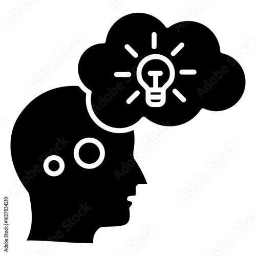Thinking Glyph Icon