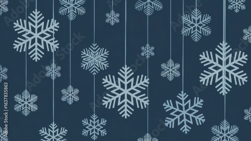 seamless pattern with snowflakes