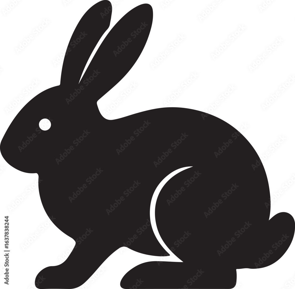 Fototapeta premium Charming rabbit illustration with vibrant color palette