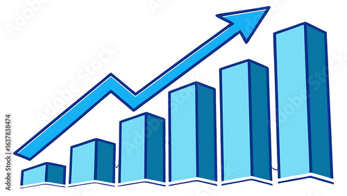 Vector 3d illustration of data bars with shining glow effects on white background Free Download Vector 3d illustration of data bars with shining glow effects on white background - GFXLoad