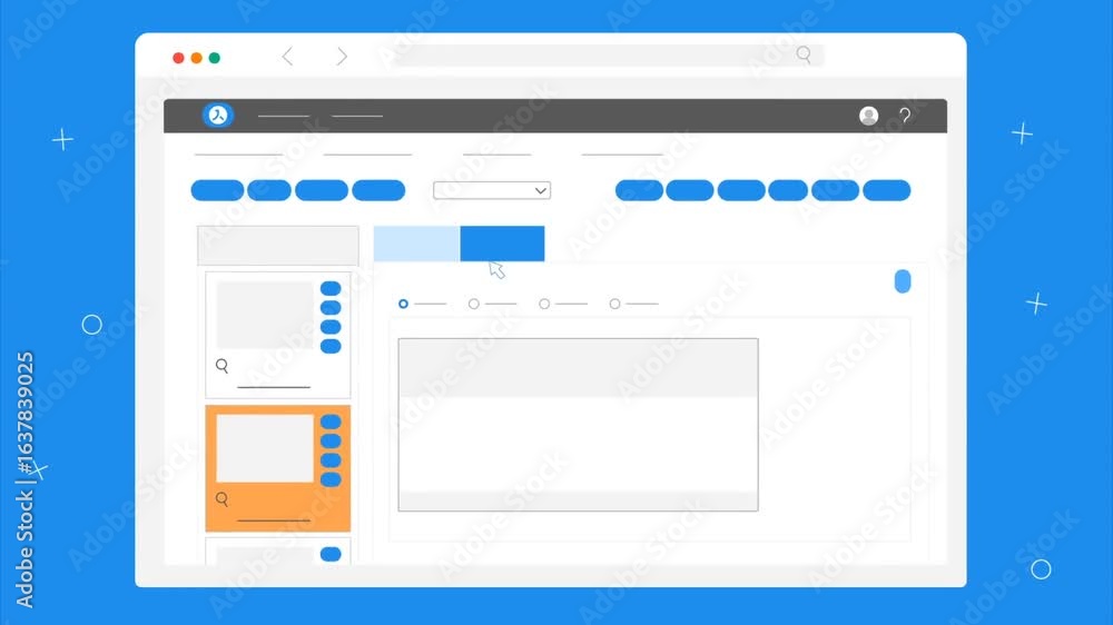  Online form filling and file upload on website animation