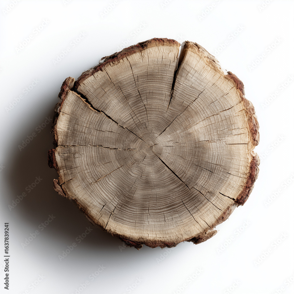 Obraz premium baumscheibem, jahresringe, baum, holz, baumstamm, stumps, kofferraum, cut, bauholz, isoliert, beschaffenheit, natur, abschnitt, hölzern, braun, klingeln, circle, bark, durchqueren, weiß, scheibe, alt,