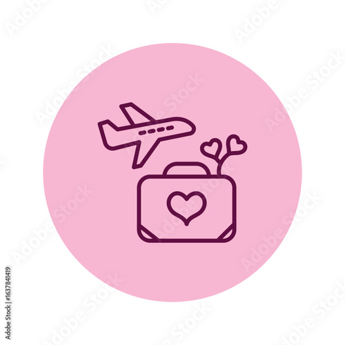 Honeymoon  vector, pixel perfect, illustrator file 
