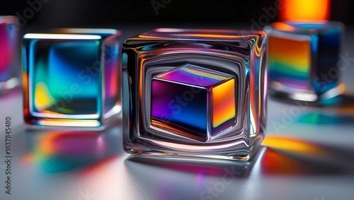 The Cubist abstract transforms basic geometric shapes into a captivating exploration of texture, material, and matter of style. Cubes become an artistic re-imagination. Varying from smooth polished me