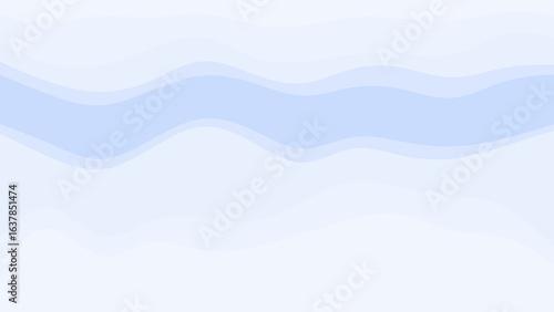 Soft pastel blue and white abstract wavy background with gentle gradients creating a serene and calming visual.