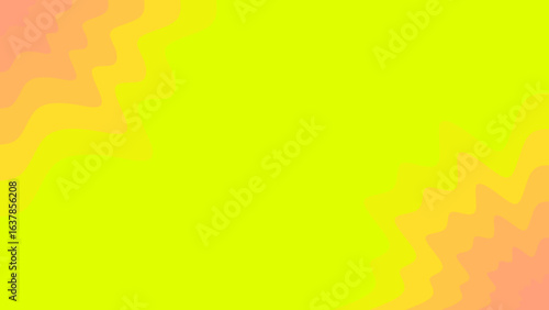 A striking abstract background featuring a brilliant yellow field subtly blending into wavy pink and orange gradient patterns, creating a dynamic and modern visual.