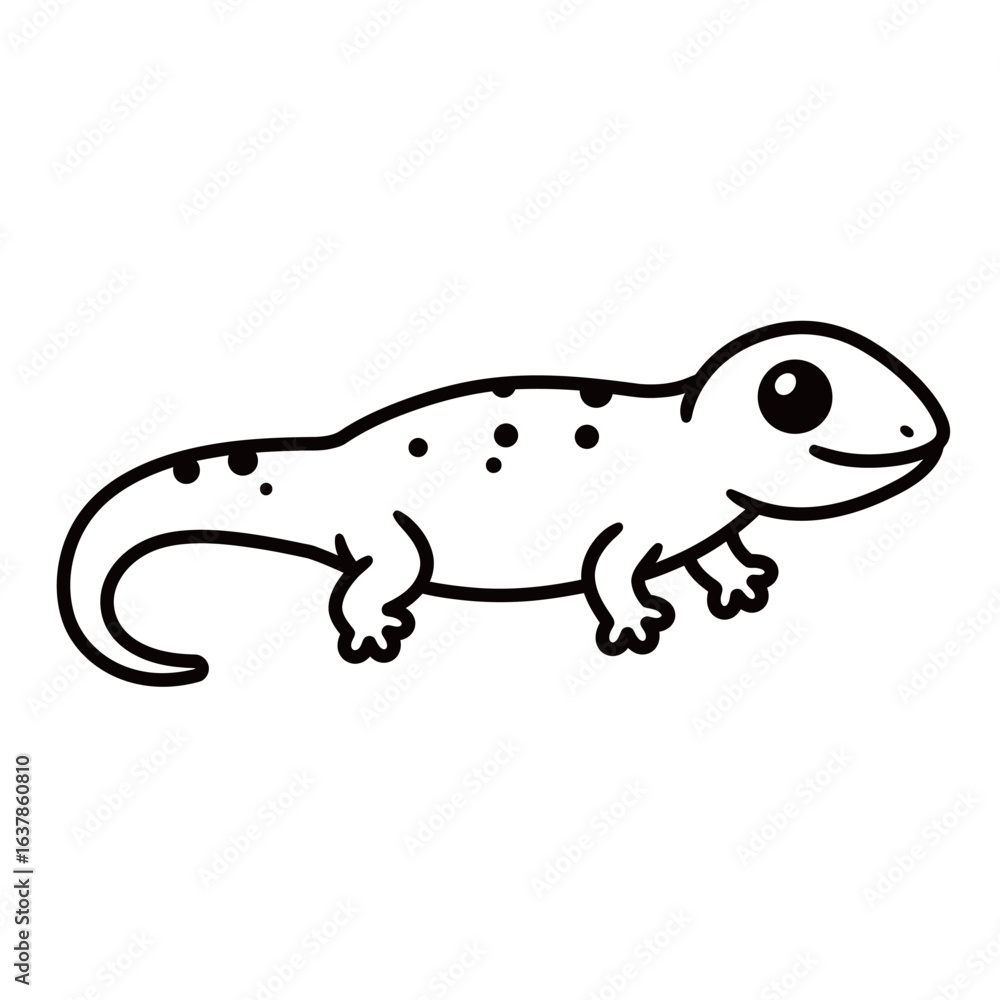 Obraz premium silhouette of a gecko with a white background