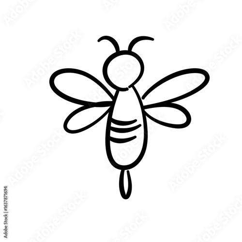 Hand drawn insect doodle 