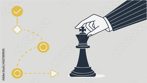 Strategic Chess Move with Workflow Visualization.