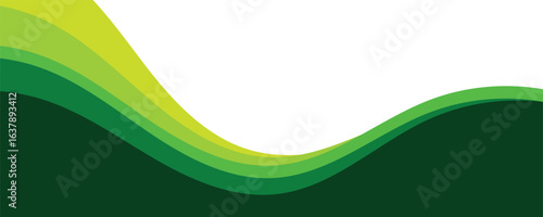 abstract green wave background