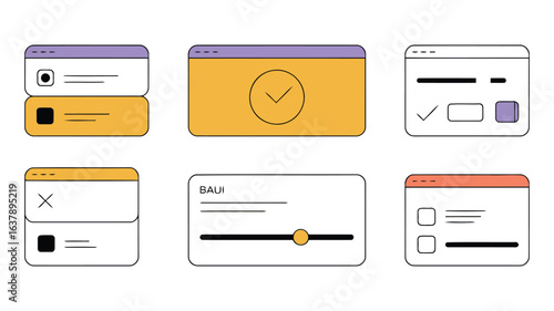 User Interface Elements - Web Design, Forms, Buttons, Sliders, and More