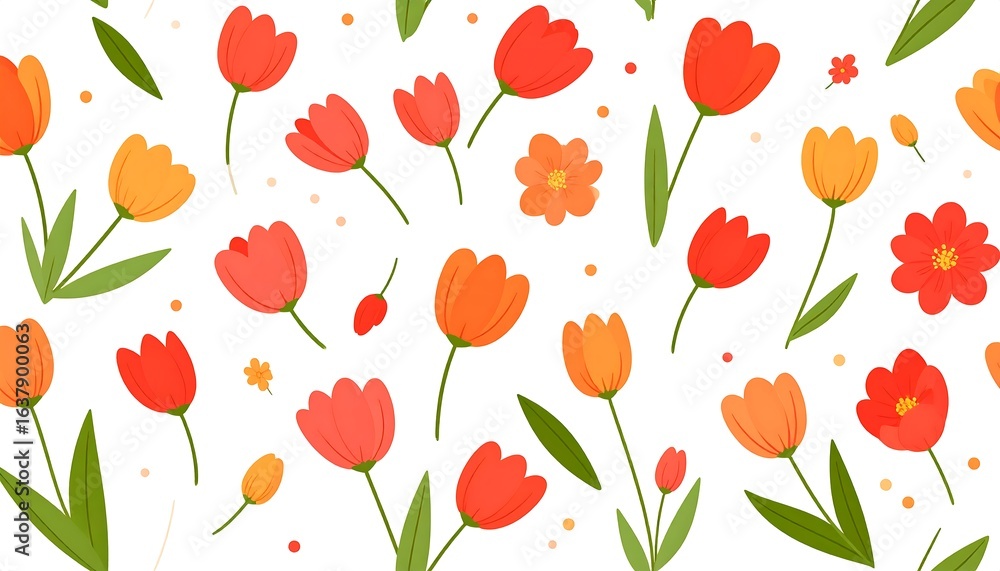 Obraz premium Spring flower pattern