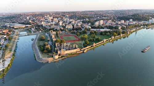 Obraz na plátně Smederevo, Serbia - August 08 2025: Fortress