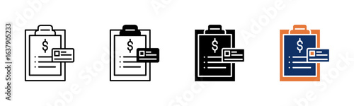 Credit icon sheet multiple style collection