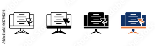 Digital icon sheet multiple style collection