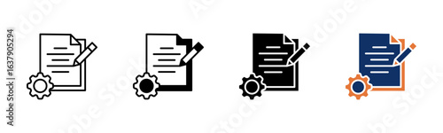 Prototyping icon sheet multiple style collection