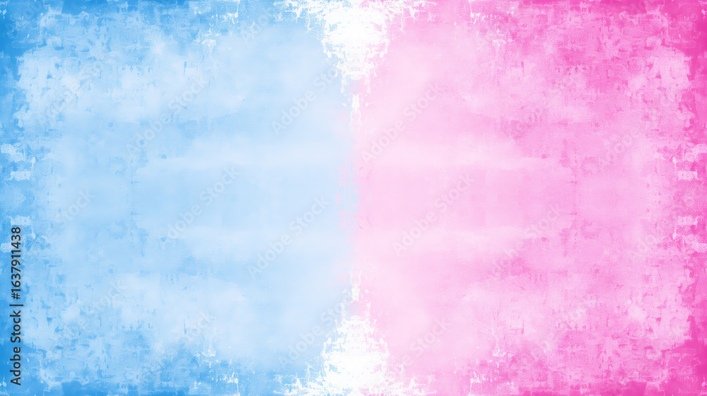Fototapeta premium Split Blue and Pink Textured Background 