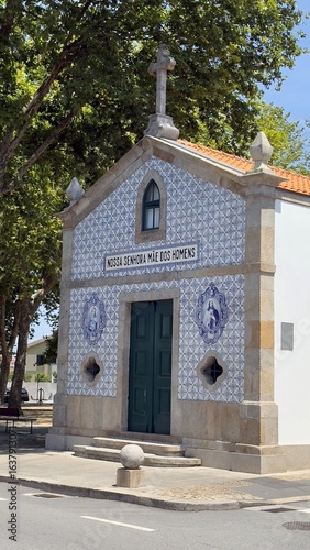 Historic Chapel in Moreira Village, Portugal