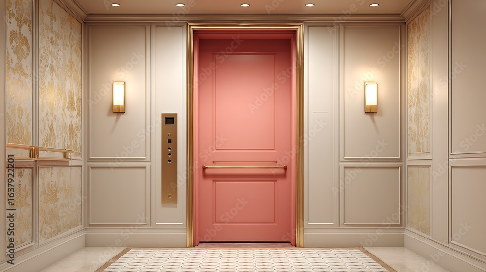 Obraz premium Elevator door front .