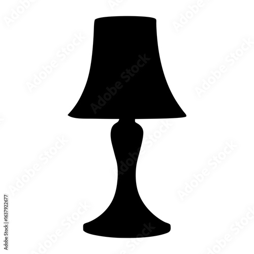 Monochrome keyboard silhouette standing on a music stand creating a stark image