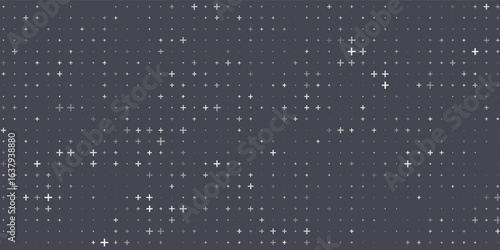 Triangular Halftone Texture Retrowave Vector Geometric Technology Abstract Background. Half Tone Triangles Retro Colored Pattern.