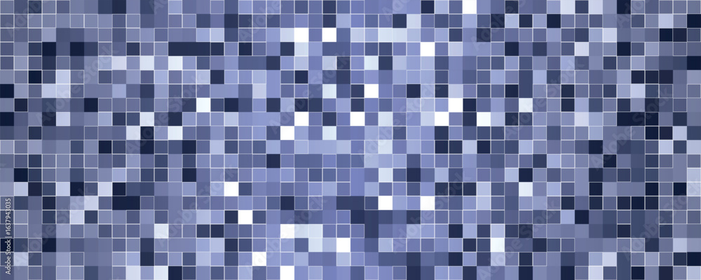 Fototapeta premium Abstract blue mosaic background. Background with squares