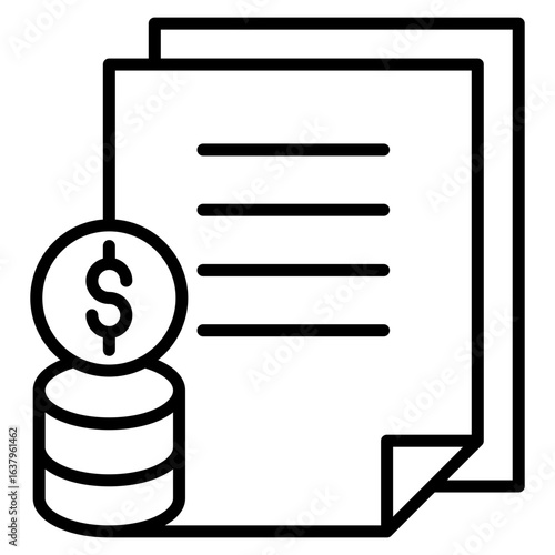 Financial line icon