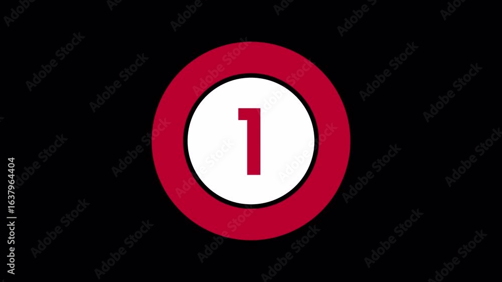 5 Seconds Countdown Red Timer with White Dashed Circle in Modern Flat Design on Transparent Background. Timer from 5 to 0 seconds. 5 Seconds Countdown Minimal Circle Timer Animation in 4K 5 Seconds Countdown Red Timer with White Dashed Circle in Modern Flat Design on Transparent Background. Timer from 5 to 0 seconds. 5 Seconds Countdown Minimal Circle Timer Animation in 4K