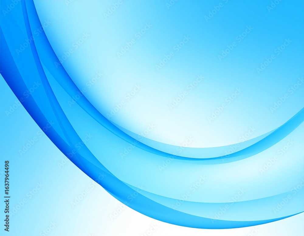 Obraz premium Blue fractal glass gradient colorful wave blurred background