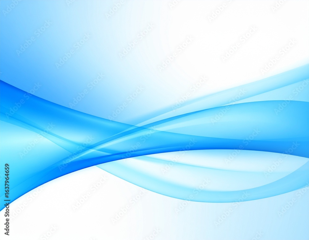 Obraz premium Blue fractal glass gradient colorful wave blurred background