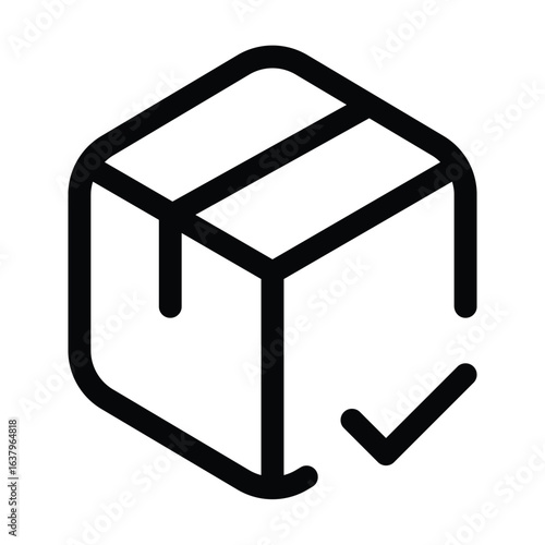 Outline package icon for module, library, and software install.