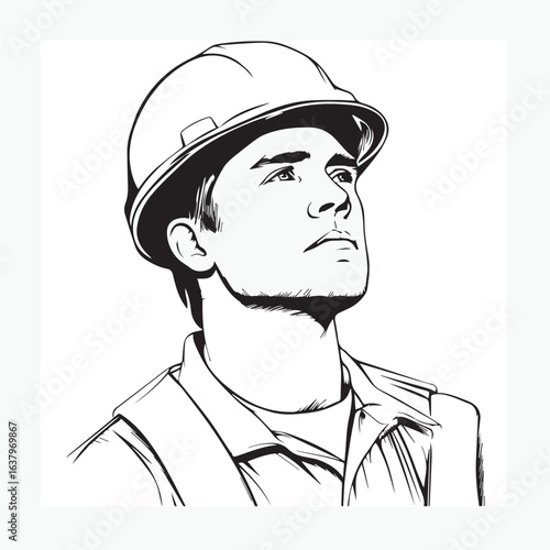 worker with helmet