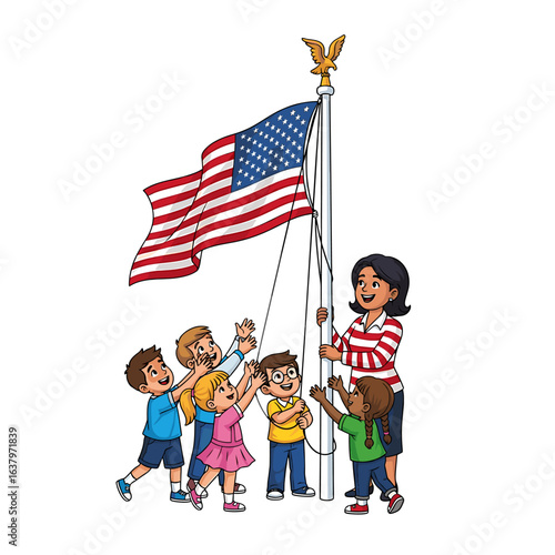 A joyful man leaps while holding and waving the Indonesian flag high in the air.
