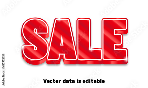 Sparkly text design for title_SALE_RED