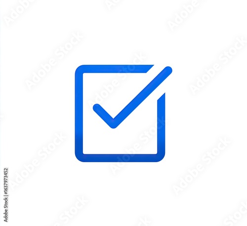 Free Download Simple blue checkmark in a square - GFXLoad