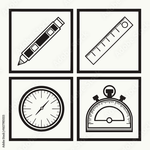 Drawing tool measuring device timekeeping instrument