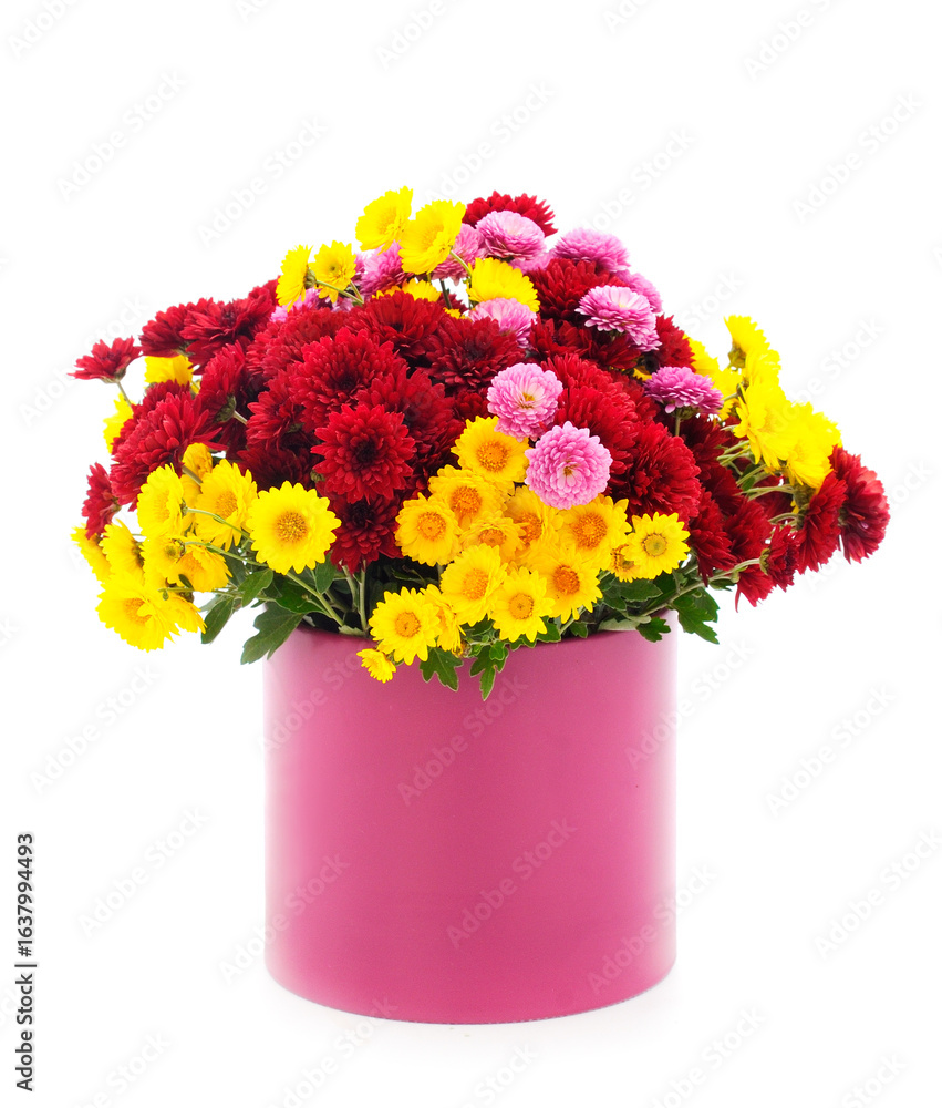 custom made wallpaper toronto digital Flowers of chrysanthemum in the basket.
