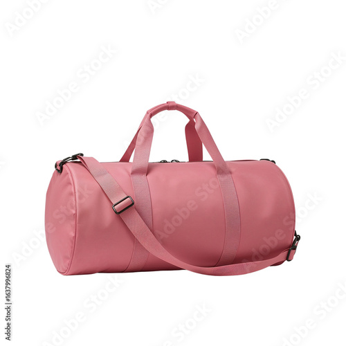 Wallpaper Mural Stylish pink duffel bag isolated on a black background perfect for sports or travel purposes Torontodigital.ca