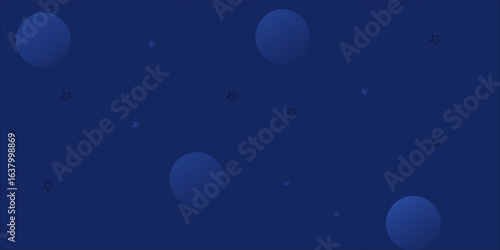 Dark blue sky with many small bright points
