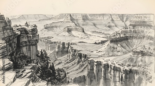 Southwestern Landscape - Grand Canyon Panorama