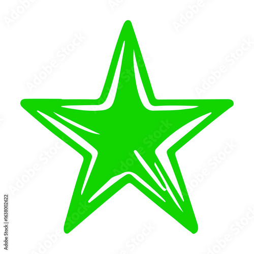Hand drawing star 