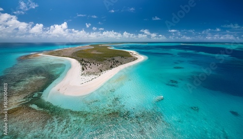 cayo de agua beach los roques aerial drone shot stunning venezuela landscape